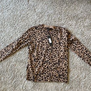Cheetah print S banana republic light sweater